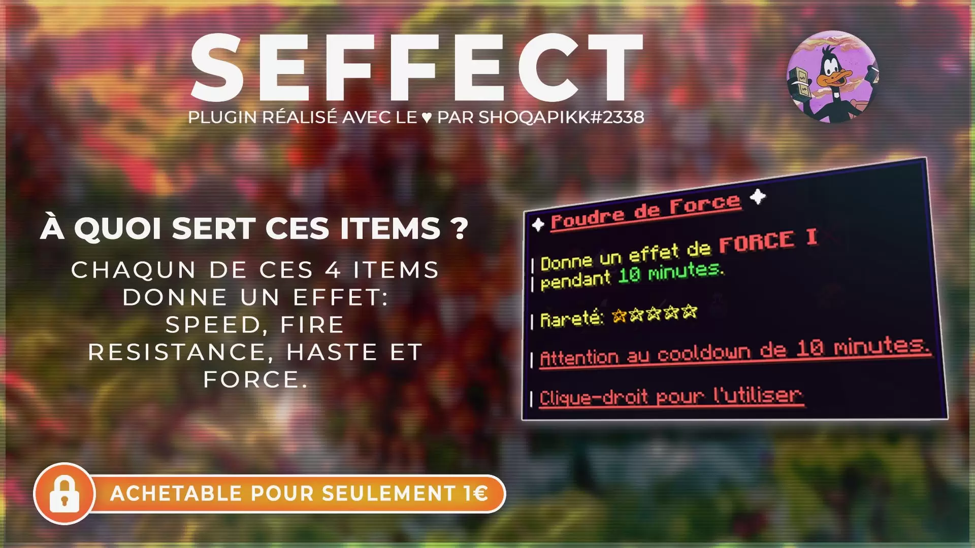 PLUGIN D’ITEMS A EFFETS 100% CUSTOM